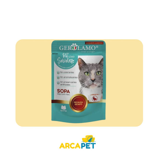 Sopa Gato Gerolamo Sabor Pechuga de Pato 80gr