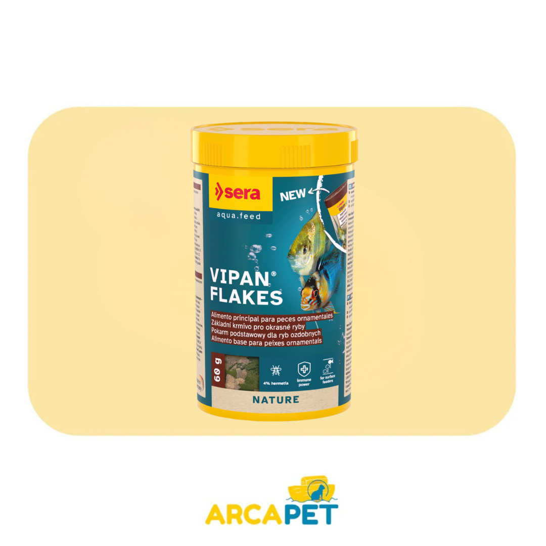 Alimento Peces Hojuelas Vipan Nature 60 gr