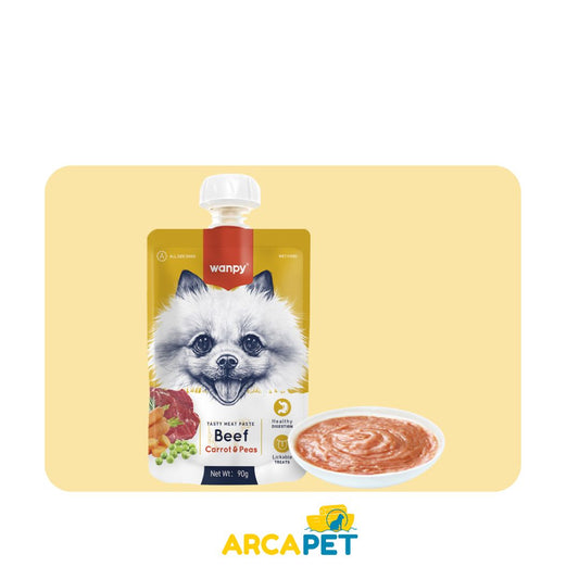 Wanpy Pate Beef Carrot & Pea 90 gr