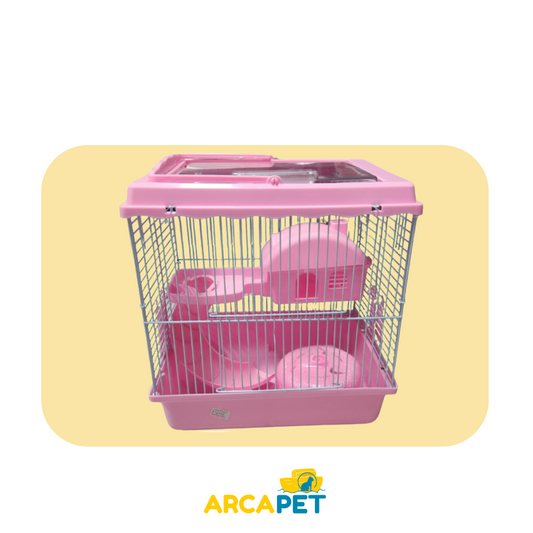 Jaula Pequeña Hamster Chino de 2 Niveles