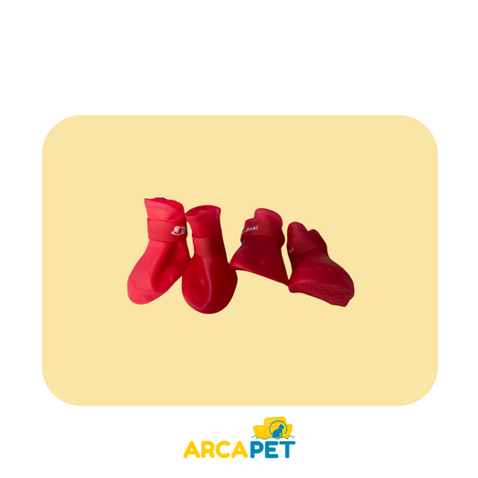 Zapatos Talla Xl Goma - Rojo