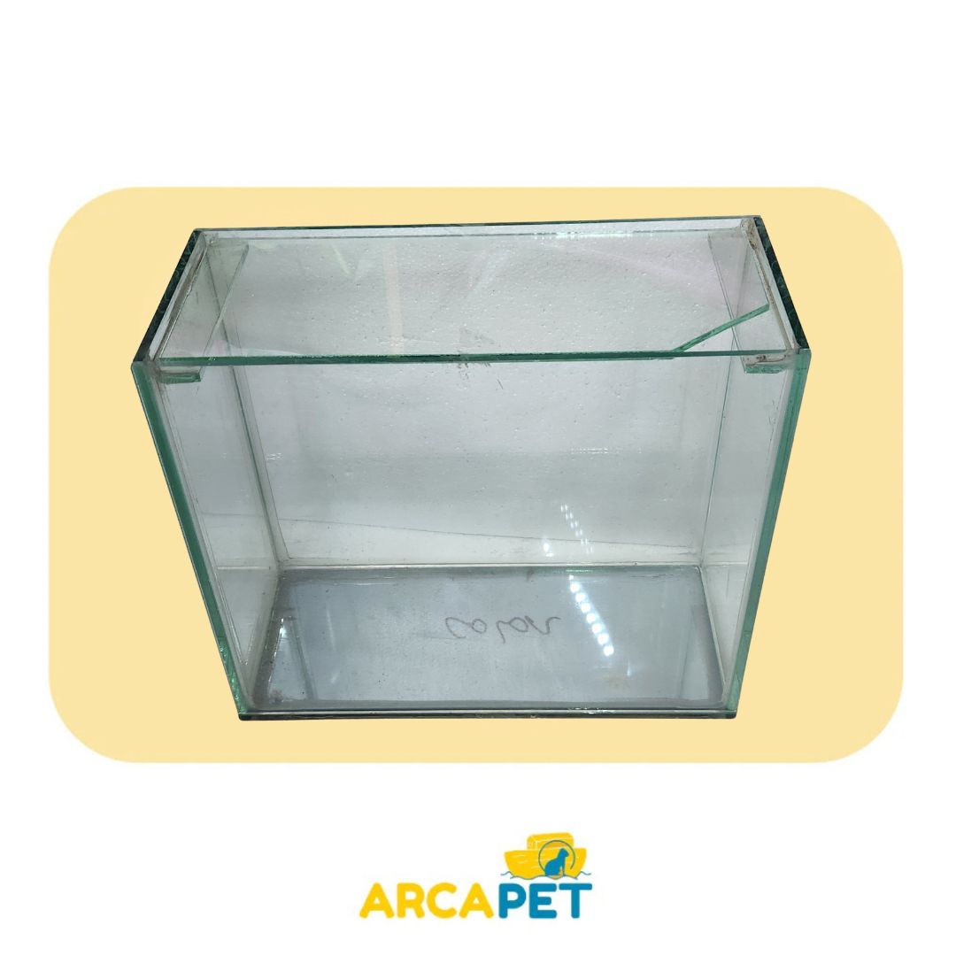 Acuario De Vidrio Nacional 11L (35X15X30 Cm)