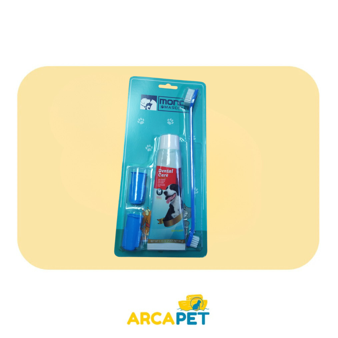 Set De Higiene Dental Con Pasta Sabor Carne
