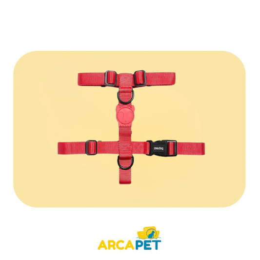 ZeeDog Neon Coral Dog H Harness