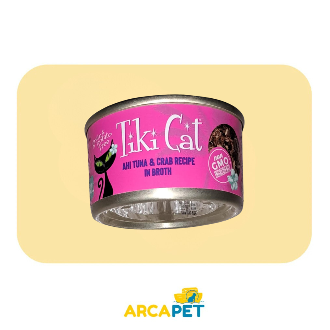 Lata Tiki Cat Ahi Tuna y Crab 80 Gr
