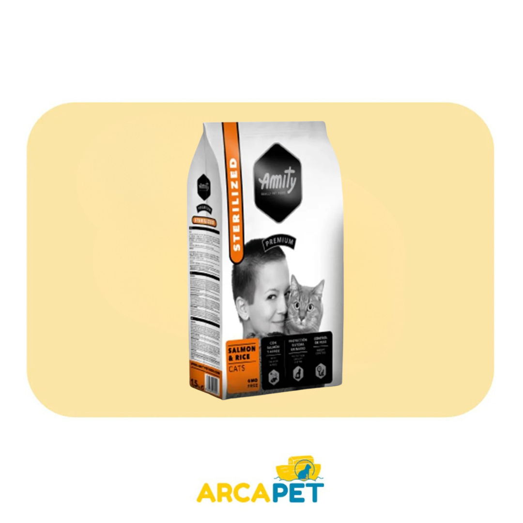 Amity Premium Adult Cat Salmon y Rice Sterilized 1.5kg