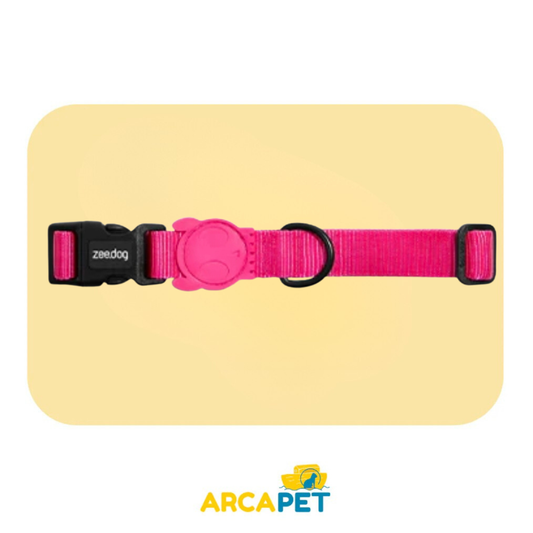 Zee Dog Collar Pink Led Talla M