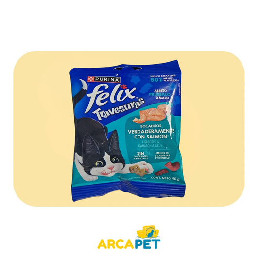 Felix Travesuras Bocaditos con Salmon 40gr