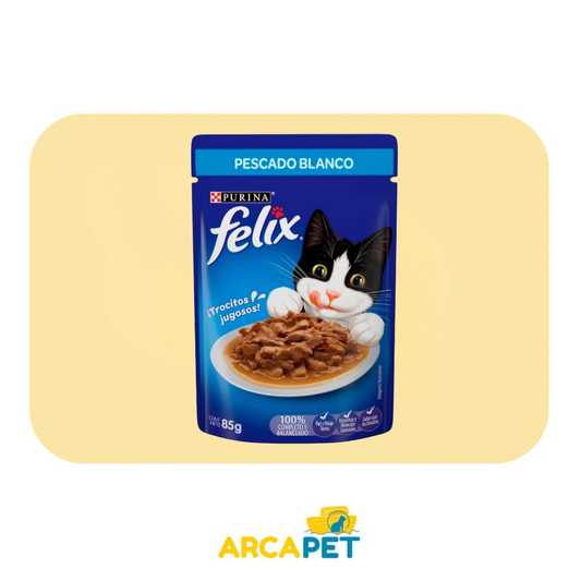 Sachet Felix Con Pescado Blanco 85 gr