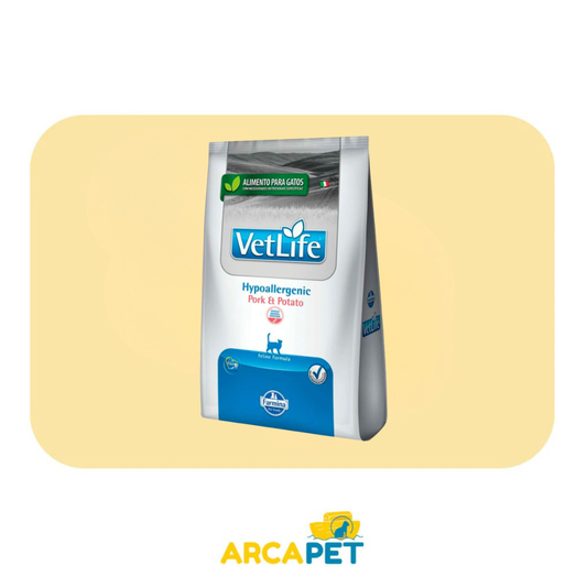Vet Life Feline Hypoalergenico Pork y Potato 400g