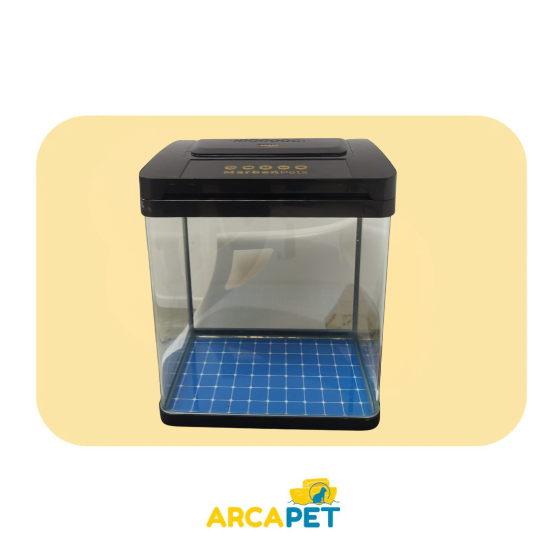 Acuario Negro Marben con Luz y Filtro - HB310 30x20x33 cm