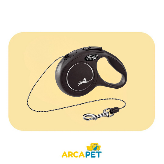 Correa Retractil Flexi New Classic XS Negro 3m 8Kg