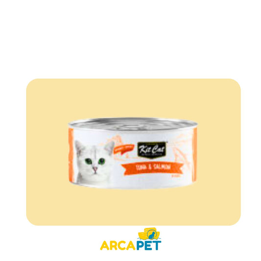 Lata Kit Cat Deboned Toppers Tuna Salmon 80gr