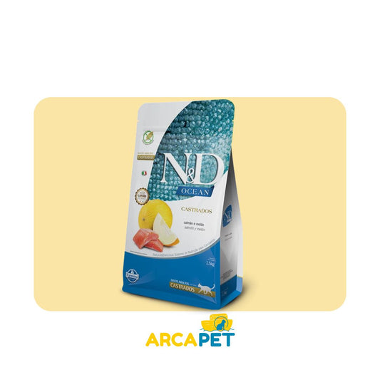 NyD Ocean Gato Castrado Salmon y Melon 1.5Kg
