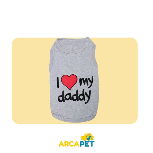 Poleron i love My Daddy 36x30 cm - Burdeo