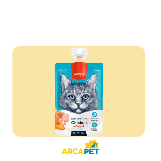 Wanpy meat paste cat chicken y carrot 90g