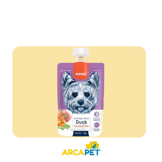 Wanpy Meat Paste Dog Duck, Carrot y Pea 90 gr
